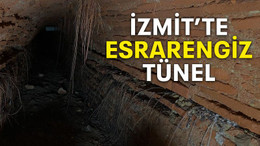 İzmit’te esrarengiz tünel